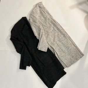 Madewell XS cardigan pullover black and grey